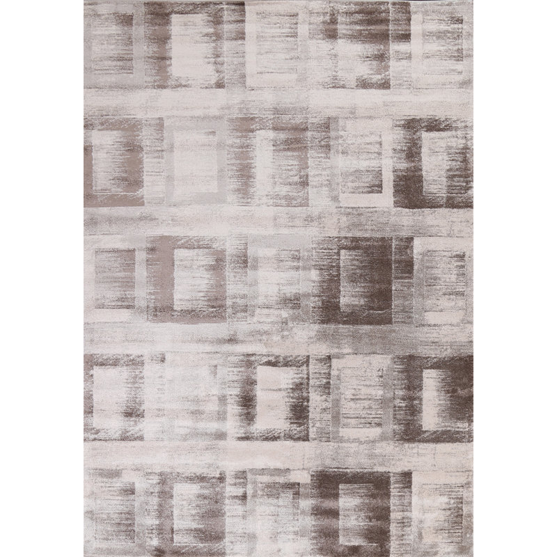 Tapis oriental géométrique transitionnel 2X3, Rectangle 7 pi 1 po x 9 pi 10 po