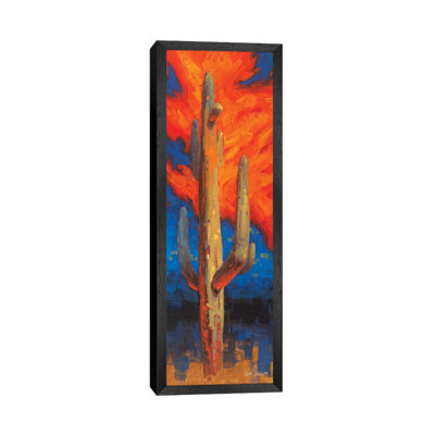 Man on Fire 1 Piece Panoramic Painting on Canvas
