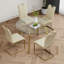 Table ronde en verre de style moderne-121032526-121032530