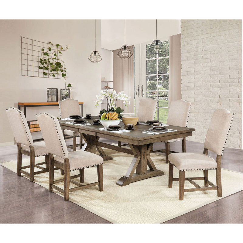 6 - Person Extendable Trestle Dining Set