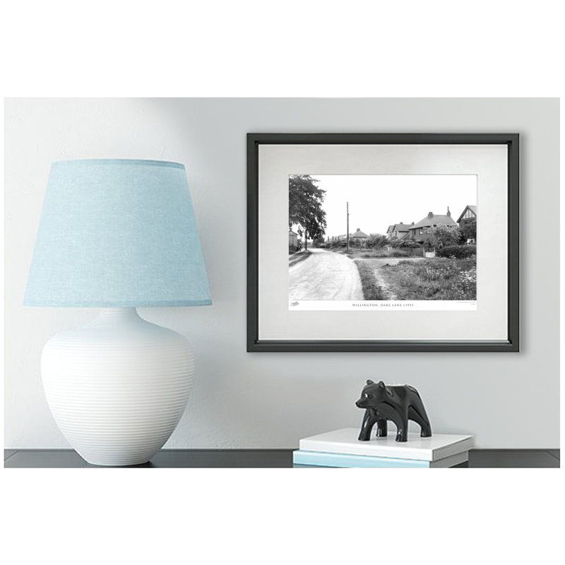 Willington, Oaks Lane C1955 - Single Picture Frame Print, 45cm H x 60cm W x 2.3cm D