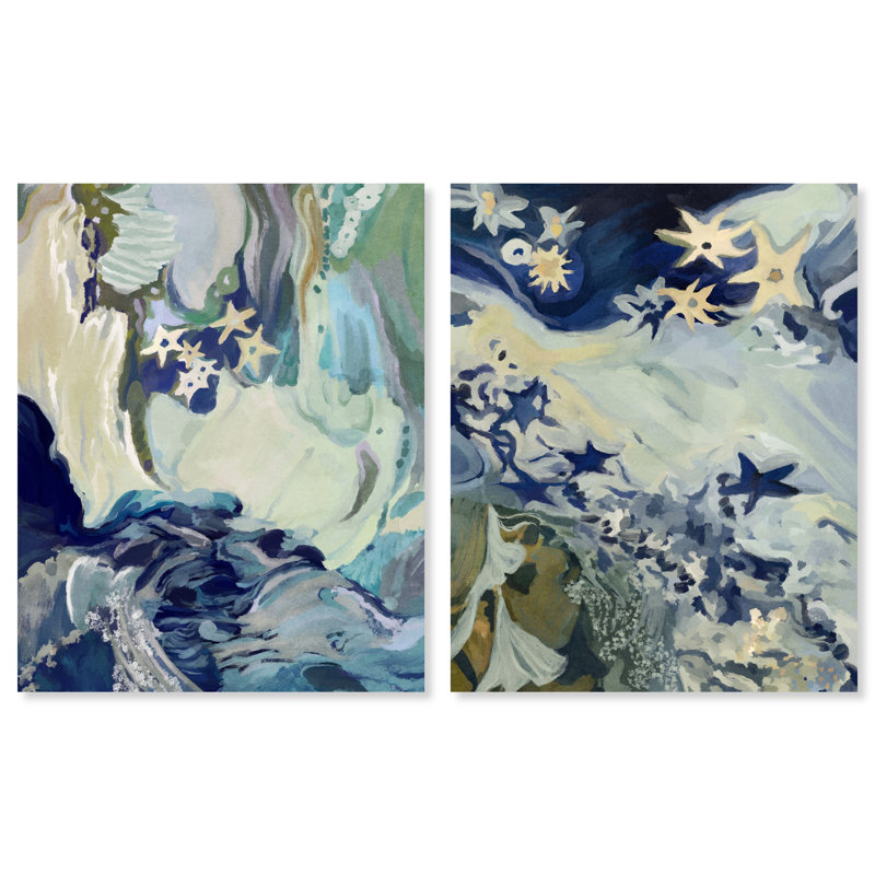 Mermaid Dream Set Set by Oliver Gal, 72"H x 60"W, Gallery Wrapped