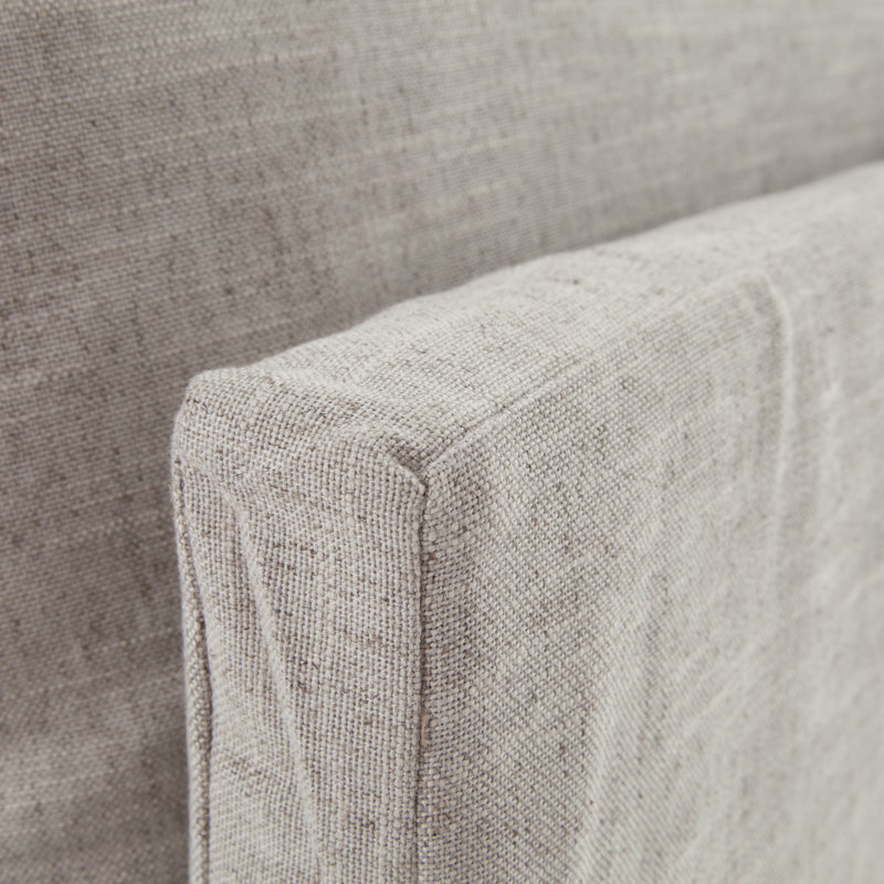 Rafferty 96.5'' Slipcovered Sofa, Valley Nimbus Beige Linen, 90.5" W x 40" D x 30" H