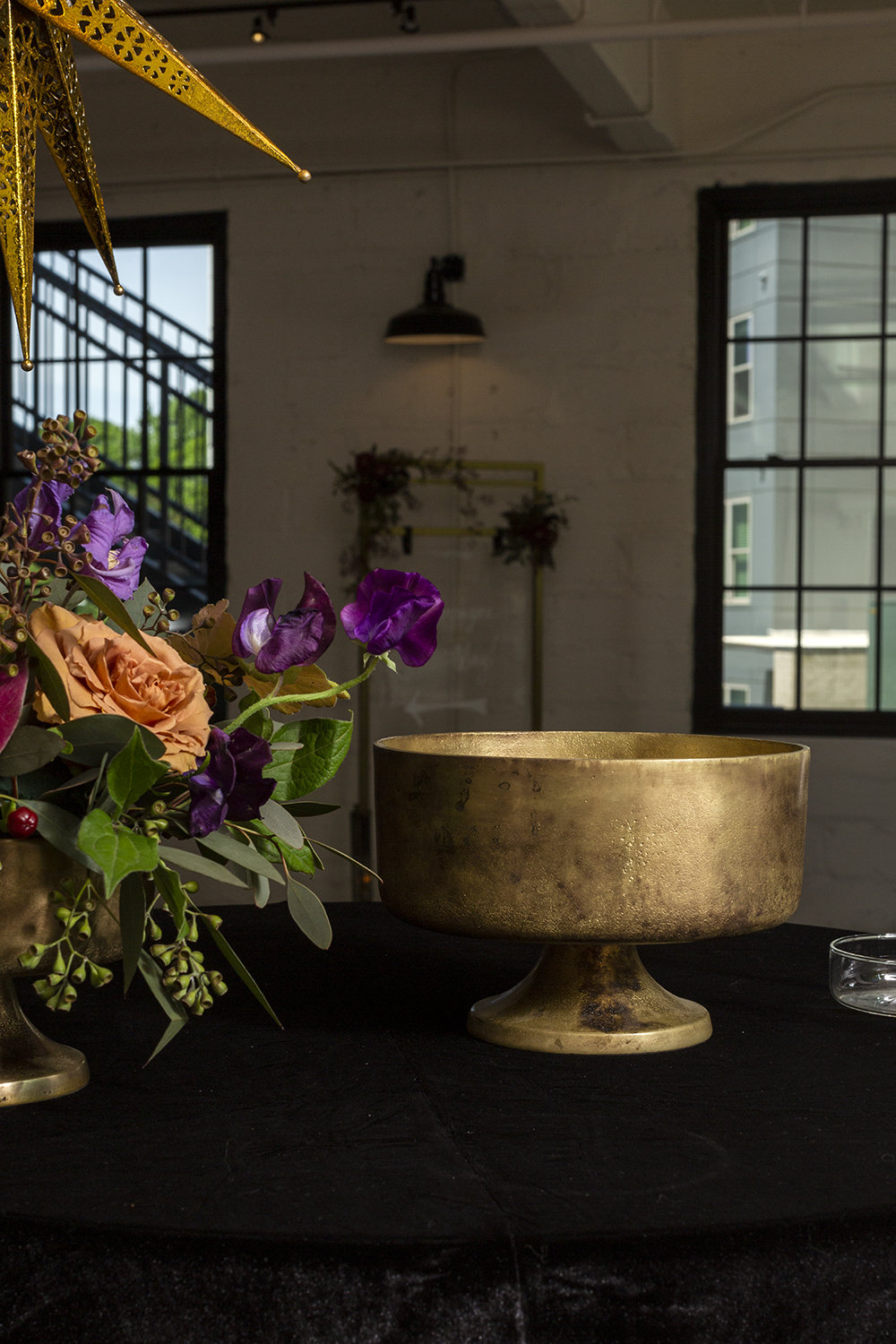 Abrams Handmade Metal Table Vase, 5.25" H x 8" W x 8" D
