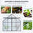 8x10FT Double Door Polycarbonate Greenhouse Raised Base and Anchor Aluminum Heavy Duty Walk-in Greenhouses for Outdoor Backyard in All Season-110204505-110204509