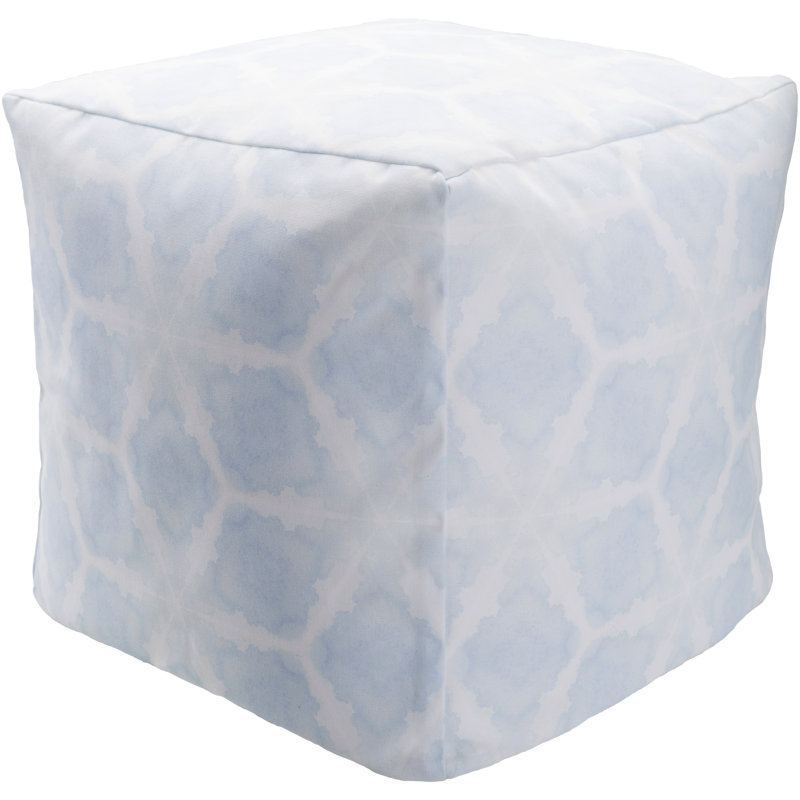 Amrita Upholstered Pouf, Blue