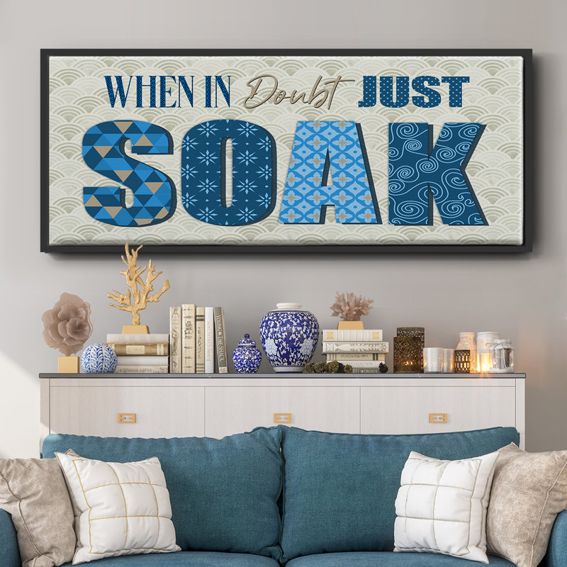 When in Doubt- Framed Canvas