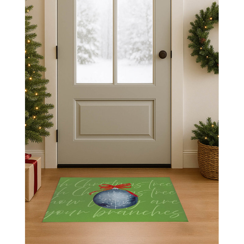 Tapis d'entrée Oh Oh Tree, L 36 po x L 60 po, Vert