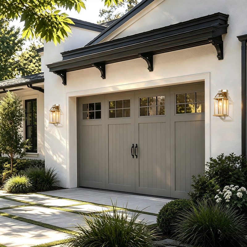 1-Light Brass Outdoor Sconce