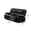 Canapé inclinable en cuir synthétique Zuriel avec inclinaison douce et confort moelleux pour la vie moderne