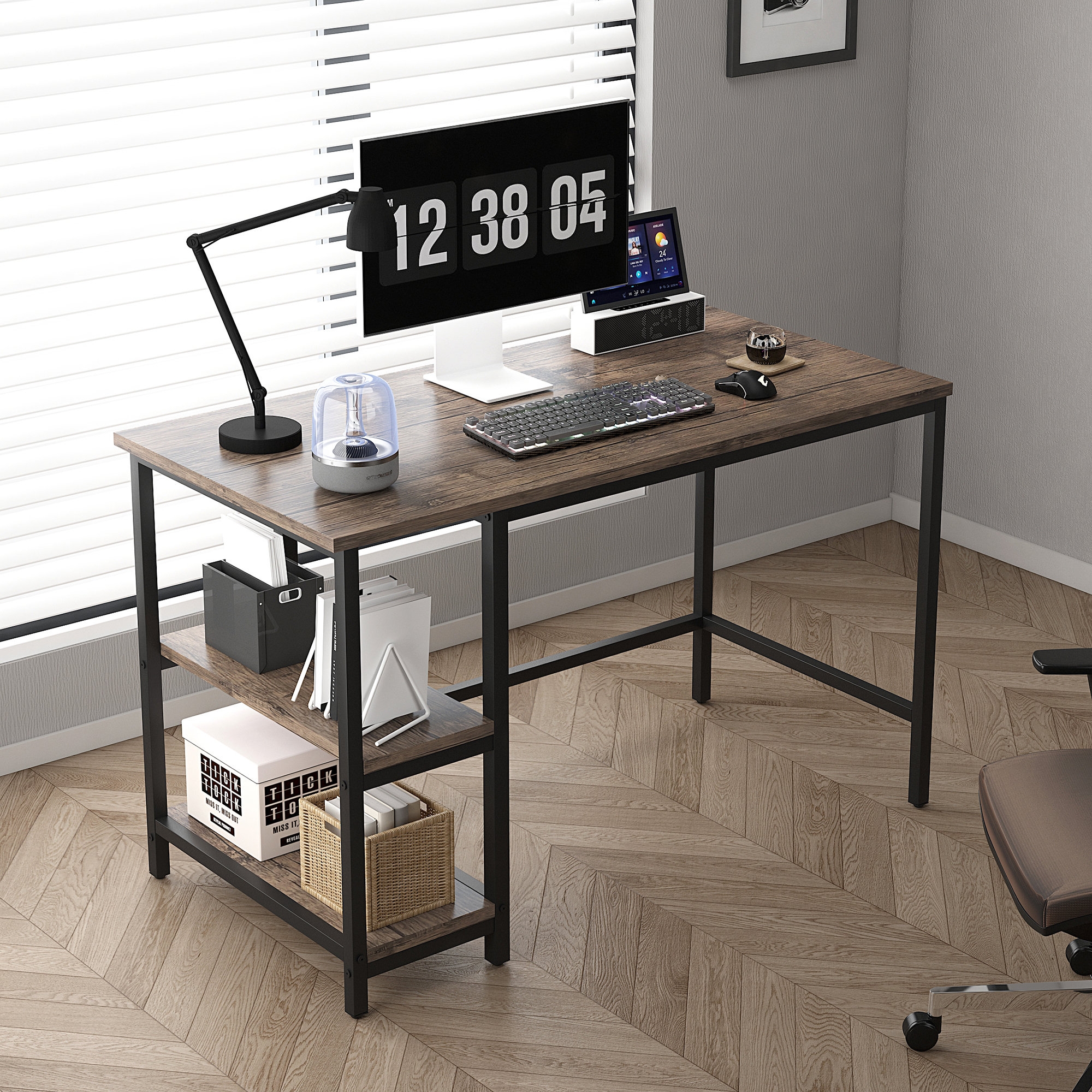 Borough Wharf Addasyn Rectangle Computer Desk | Wayfair.co.uk