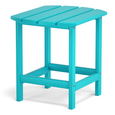 Table de bout toutes saisons Adirondack Tables de patio Tables de bout en plastique bleues