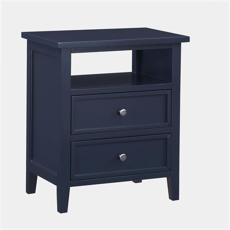 Weston Midnight Blue 2 Drawer Nightstand