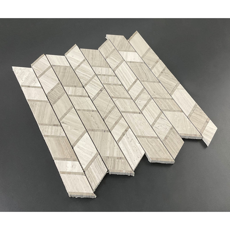 Carreau de marbre et de sol Marble Random, Gris bois / gris Athènes