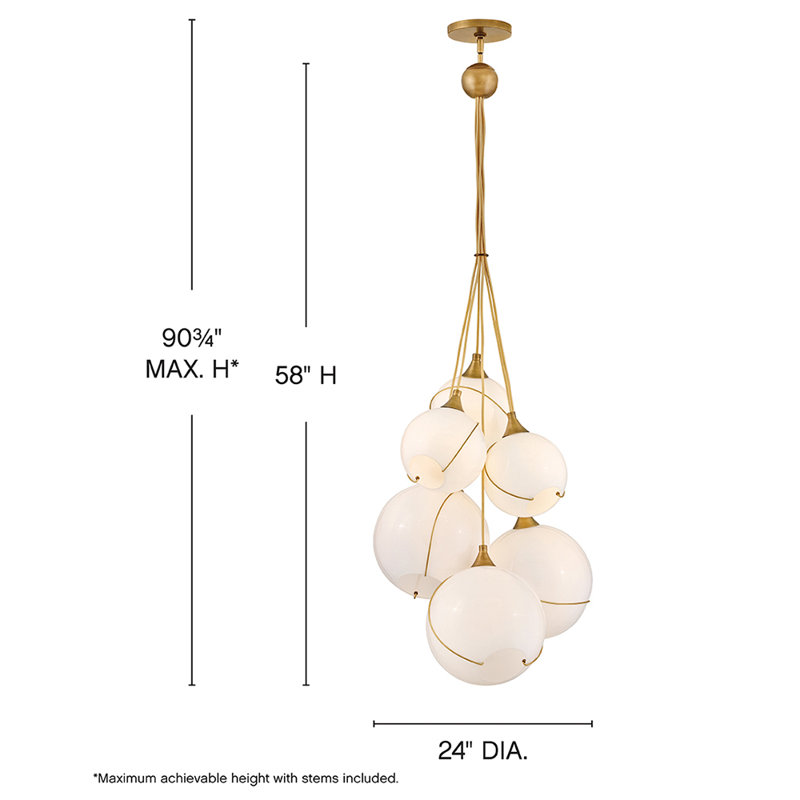 Skye 6 Light Pendant by Lisa McDennon