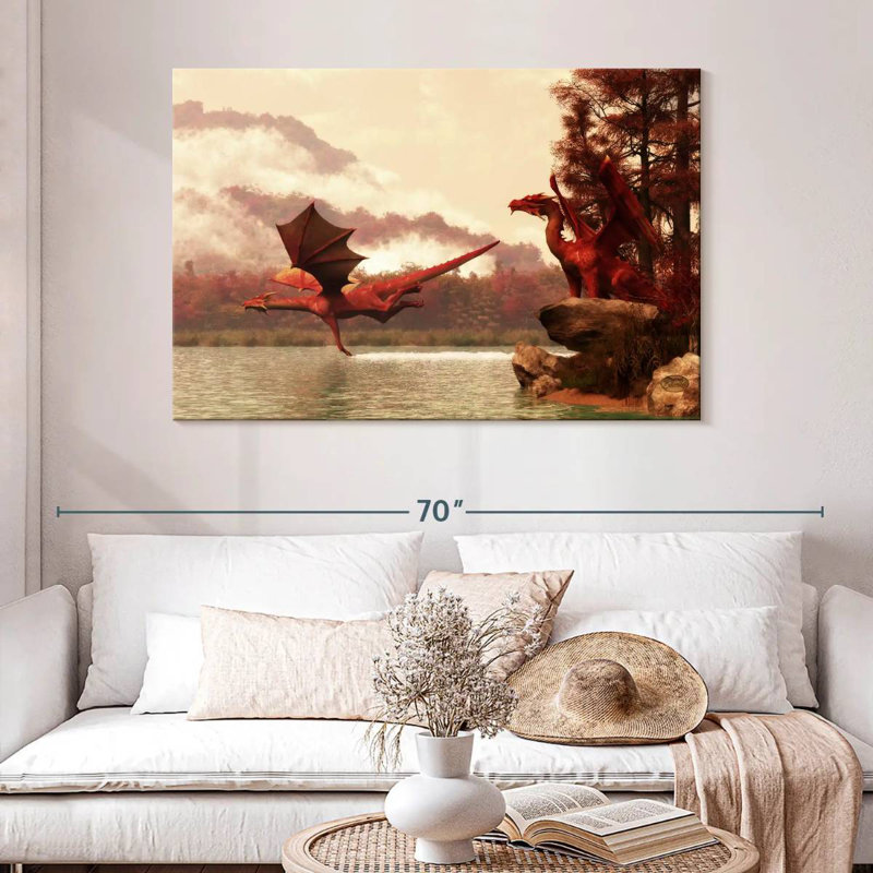Kelan Autumn Dragons, 32" H x 48" W