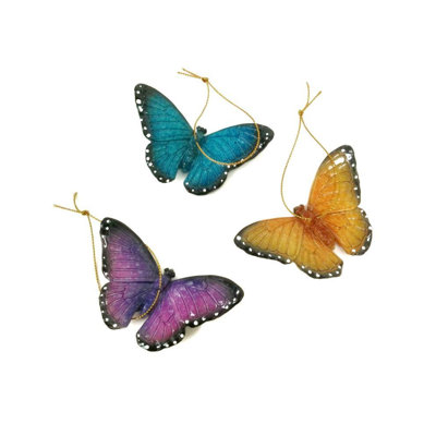Ensemble de figurine papillon 3 pièces Deherrera