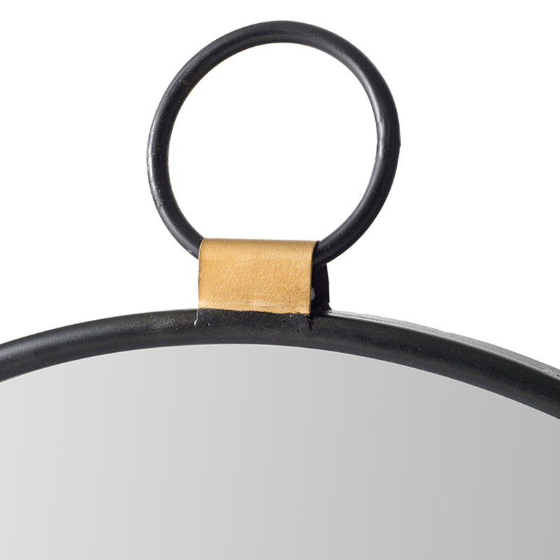 Miroir mural 24 po x 27 po à cadre noir - décor minimaliste pour le salon, la chambre à coucher, le vestibule, le vestibule, augmente la luminosité de la pièce en reflétant le naturel avec un choix moderne qui reflète le charme