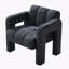Chaise d'appoint pratique et large rembourrée-1672973412
