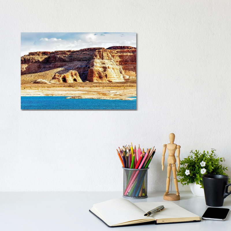 Coves on Shore of Lake Powell 1 Piece Wrapped Canvas Wall Art, 20.32 cm H x 30.48 cm W
