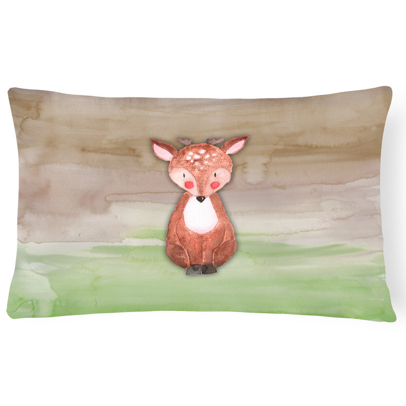  Coussin lombaire aquarelle Baby Deer