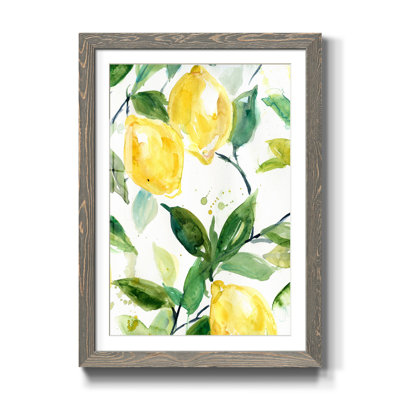 Lemony Branch I - Reproduction d'art sur toile encadrée
