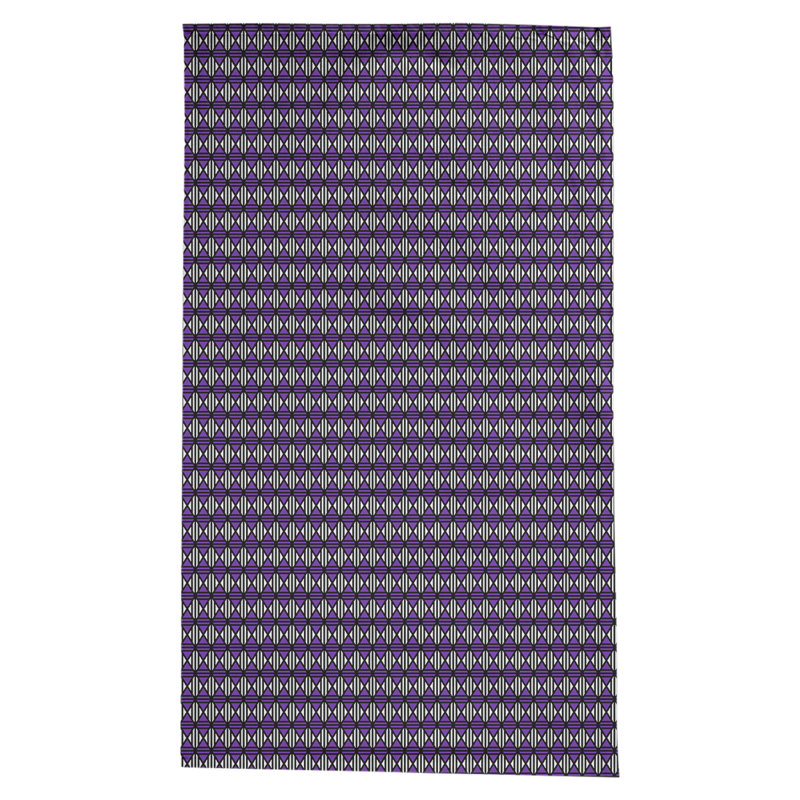 Nappe losanges doublés Leffel, Noir / mauve