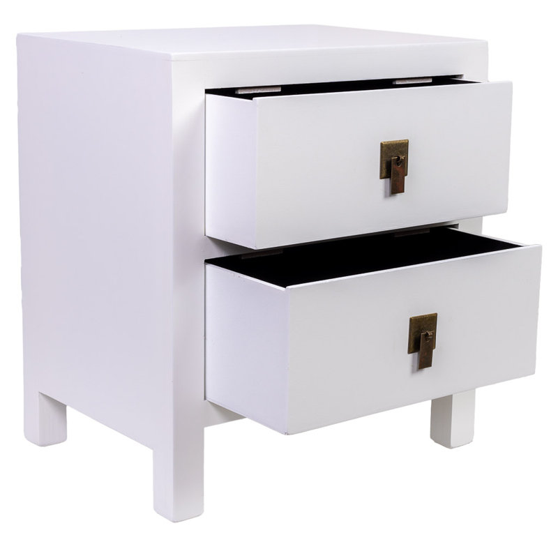 Brocha 45cm W Manufactured Wood Bedside Table
