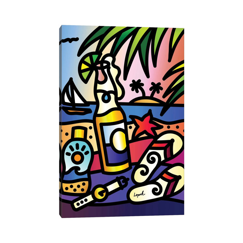Beer Thirty by Lisa Lopuck - Wrapped Canvas Print, 20.32 cm H x 30.48 cm W