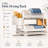 Two-Tier Stainless Rust-Resistant Adjustable Dish Rack-131364388