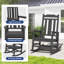 Ensemble de 2 chaises Adirondack à bascule Wolak-2127818689