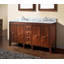 Brentwood 61" Double Bathroom Vanity with Carrara Marble Top-227809195
