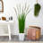 Faux Wheat Grass in Metal Planter-1922885110-1922885109