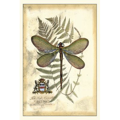 Regal Dragonfly II 1 Piece Wrapped Canvas Wall Art