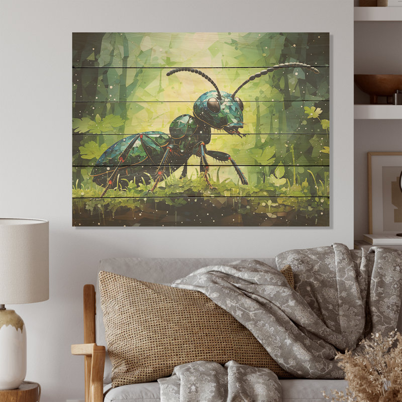 Art mural sur bois de pin naturel, H 24 po x l 32 po