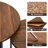Top Nesting Coffee Tables, Round Living Room End Tables with Metal Base-431491397-431491418