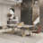 Modern Rectangular Rock Slab Dining Table Sets-102533356