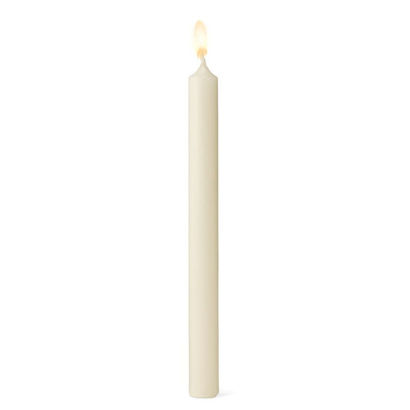 Pièce 4 chandelles droites non parfumées, Ivoire
