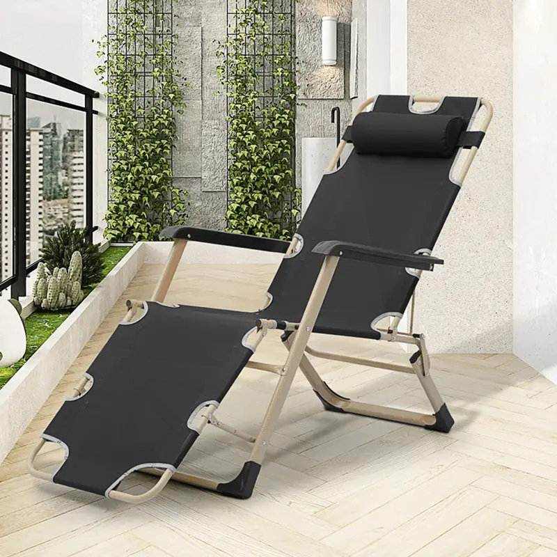 Chaise longue avec dossier réglable