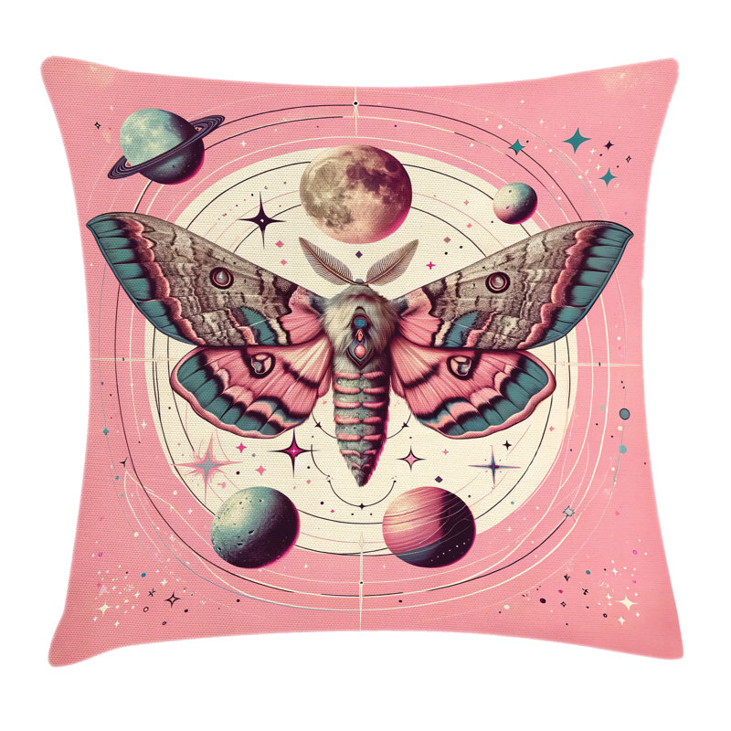 Pink Pillow Cover, Square, 40"H x 40"W