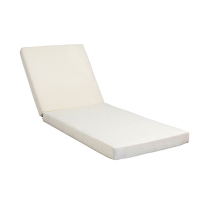 Christopher Knight Home 27.2" W x 76.8" D x 5.9" H Acacia Solid Wood Reclining Chaise Lounge with Cushion