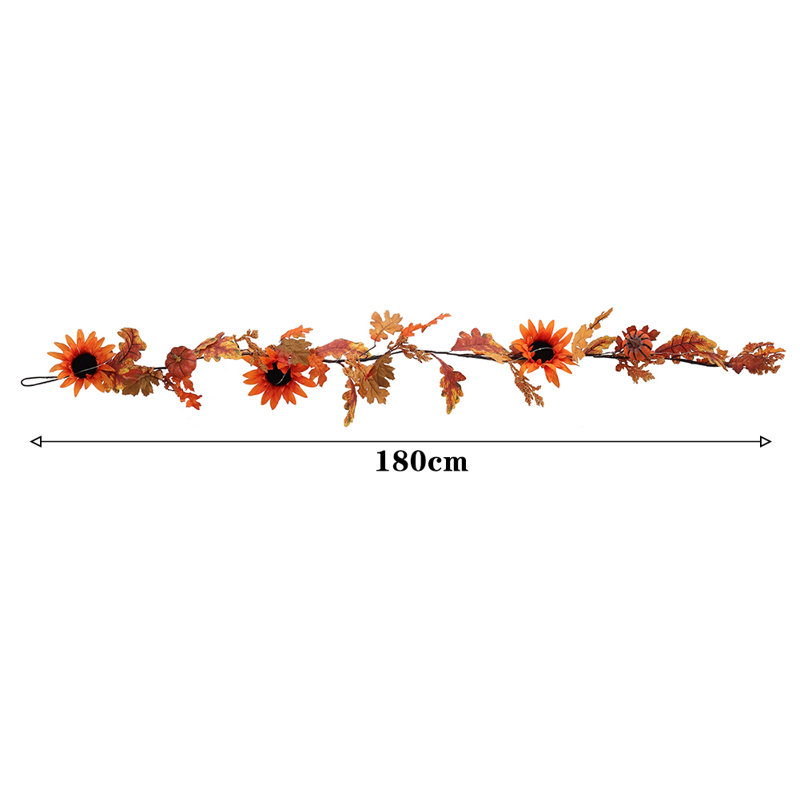 180cm Lighted Faux Garland with Lights