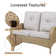 Gaetanino Wicker 2 - Person Patio Conversation Sets with Cushions