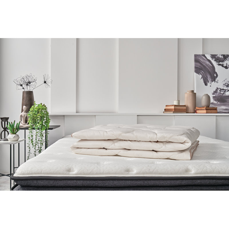 Édredon en laine et duvet synthétique, Simple