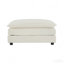 Canapé modulaire en U avec repose-pieds réversible, convertible 5 places avec 2 repose-pieds - blanc