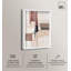 Décoration murale Boho "Plaster Collage III" par Art Remedy, cadre blanc, 31 x 46-1977787742-1977787740
