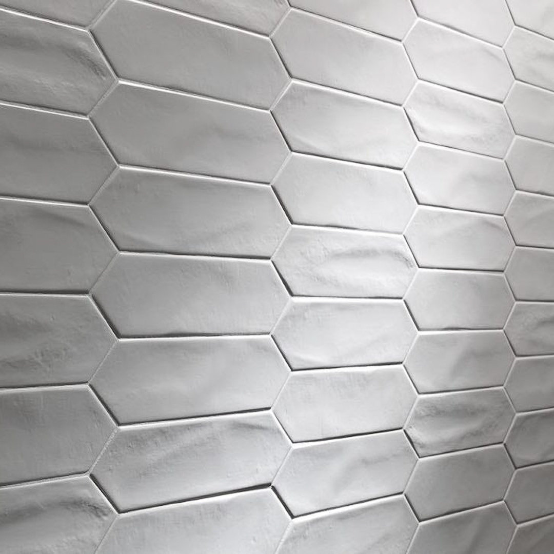 Arte 3" x 12" Picket Zellige Look Matte Subway Wall Tile Qube Tiles 