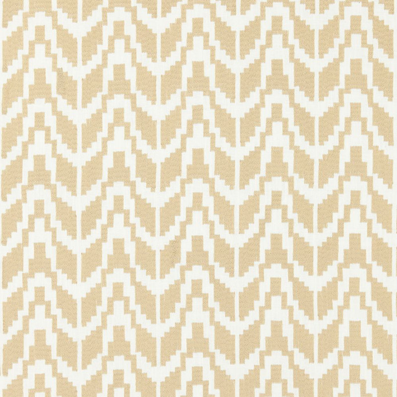 Tissu Merchante brodé, Paille