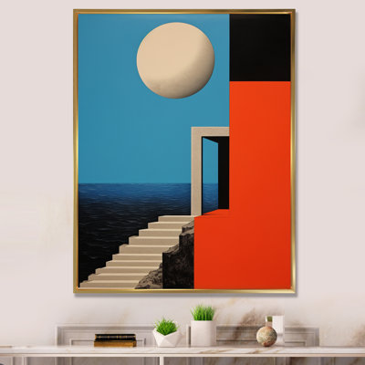 Illustration rétro de l'architecture pleine lune I