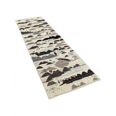 Makis One-of-a-Kind 2'11'' X 9'7'' Runner Lamb's Wool Area Rug Ivory